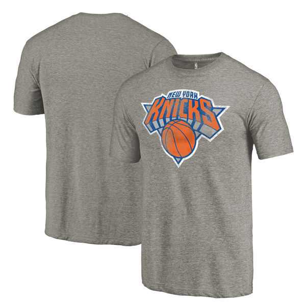 Men's New York Knicks Distressed Team Logo Gray T-Shirt FengYun,We sell and wholesale Men's New York Knicks Distressed Team Logo Gray T-Shirt FengYun on line form chian!
